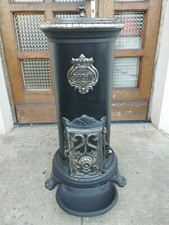 Poêle Godin rare ancien modèle 2123 Noir/Nickelé années 1930