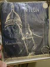 Lot 8 paires Bas nylon Vintage Années 50 - Fully Fashioned   - T4 - Gris / beige