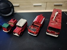 Lot de 4 Véhicules pompiers