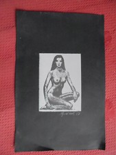Lithographie femme nue signée