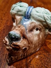 Rare Et Superbe Bouquetière Barbotine XIX ème THOMAS SERGENT