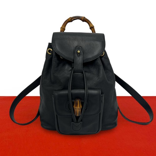 Sac dos gucci bambou cuir - sac,