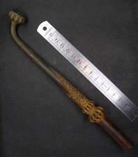 22cm Ancien Foyer Pipe Tabac