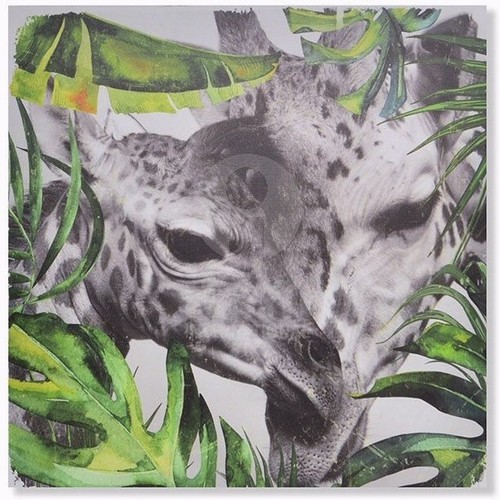 Cadre tableau toile girafe - cadre,