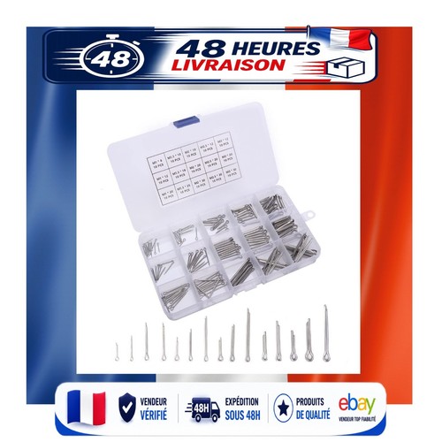 150 goupilles fendues acier - 150,