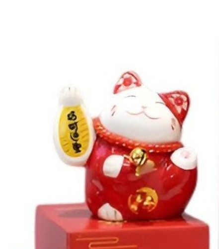 Tirelire maneki neko - maneki, rouge