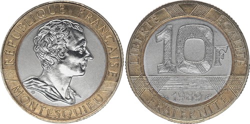 France francs montesquieu - 10,