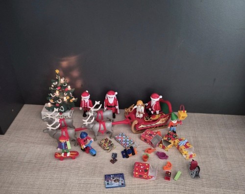 Traineau pere noel playmobil - pere,