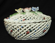 Corbeille Porcelaine tressée