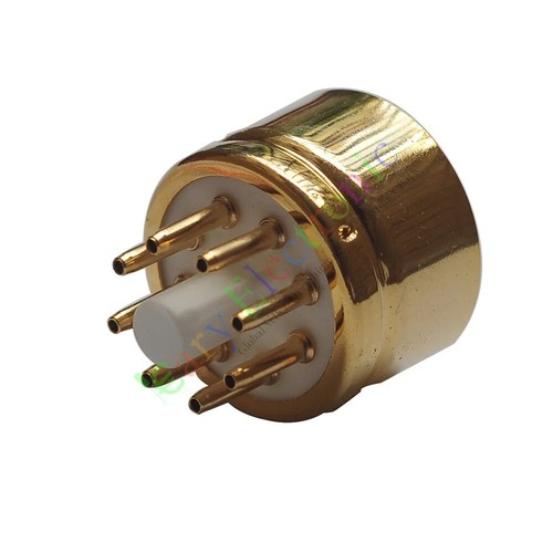 2pc 8pin gold - gold, ceramics