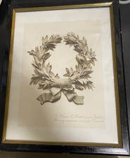 CHOCOLAT MENIER  CADRE OFFERT PAR LE PERSONNEL EN HOMMAGE AU DECES E .MENIER