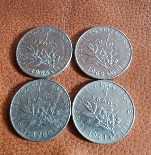 Lot pieces 1 - 4, franc