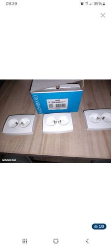 Lot prises doubles - prises,