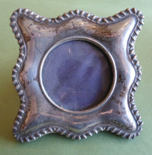 ancien Cadre Photo en Argent