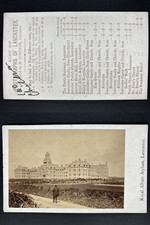 Longham, Angleterre, Royal Albert Hospital Vintage cdv albumen print CDV, tira
