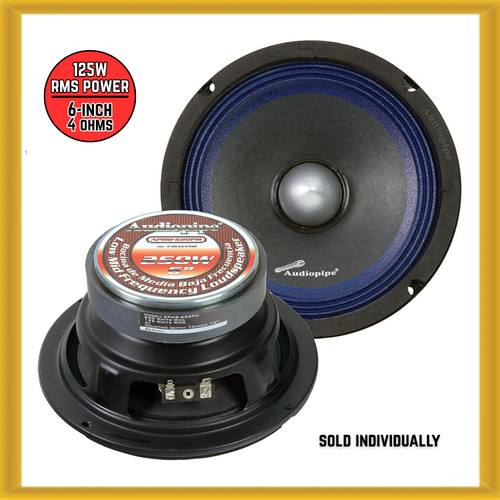 Audiopipe inch 125w - 125w, rms