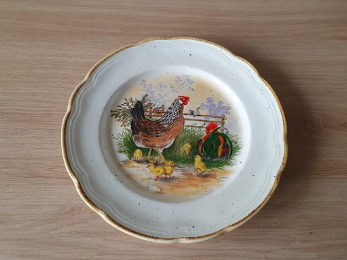 Ancienne assiette decorative - ancienne,
