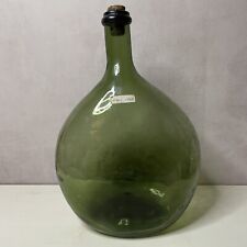 Bouteille / bonbonne / petite dame jeanne en verre vert ~ 2.75 L
