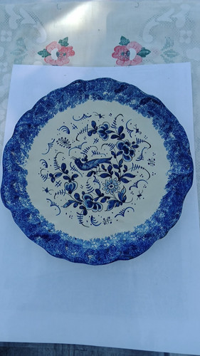 Desvres rené delarue plat - -,