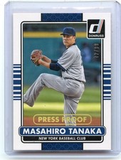 2015 DONRUSS #129 MASAHIRO TANAKA "PRESS PROOF" SP #72/99, NEW YORK YANKEES