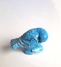 Fève Oiseau Dormant uni et or émaux de LONGWY - Collection animaux série 2012