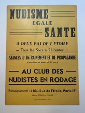 Nudisme = Santé Affiche