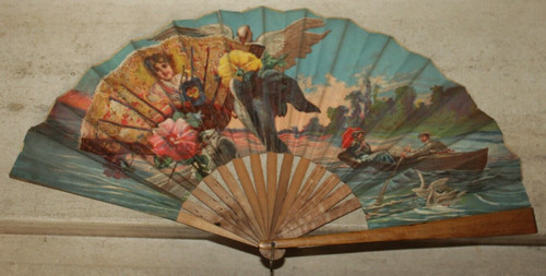 éventail papier bois décor - papier, &
