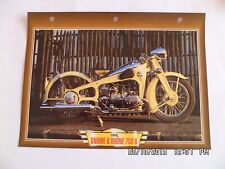 CARTE FICHE MOTO GNOME & RHONE 750 X 1938