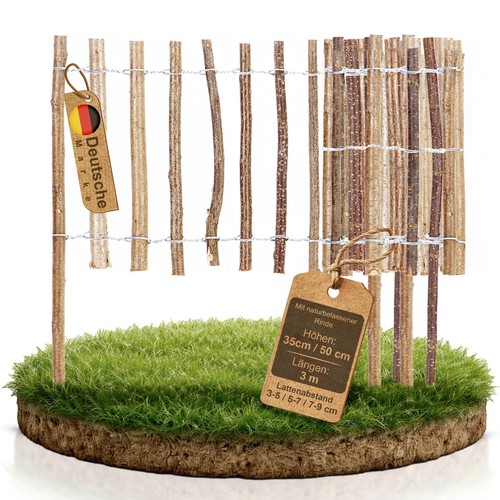 Clôture bois avec écorce - bois,
