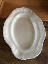 Grand plat XVIIIème blanc
