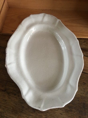 Grand plat xviiième blanc - grand,
