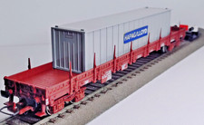 JOUEF 6750 HO Wagon Plat à Bogies Ranchers RES SNCF + 1 Conteneur 40' 1/87 1:87