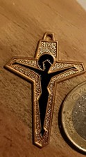 Médaille Religieuse Ancienne Crucifix Jésus Christ 