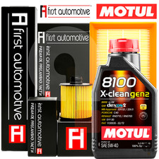 Kit D'Entretien Pour Renault Kangoo II 1.5 DCI 4 Filtres + 5L Huile Motul 5W40