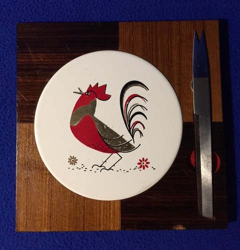 Vtg retro ceramic rooster - ,