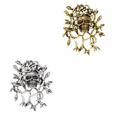 Broche tête de mort pour