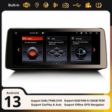 12,3” IPS Android 13 CarPlay Navi Autoradio BMW Série 3 E90 E91 E92 E93 CIC GPS