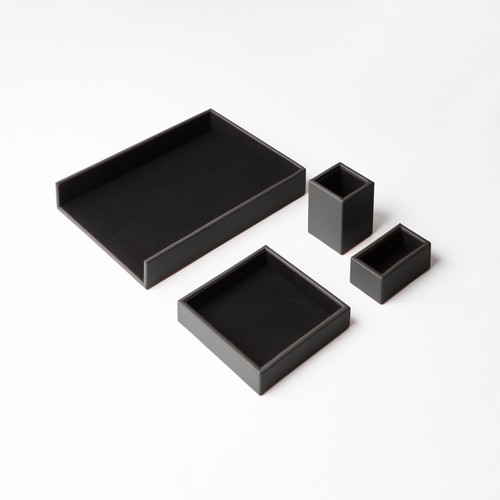 Set bureau cuir véritable - set, de