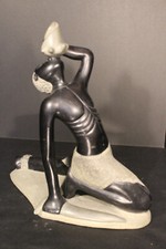 SCULPTURE EN GRANIT NEG MARRON ARTISTE HAÏTIEN SALOMON TANGO - ART HAÏTIEN DES CARAÏBES