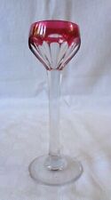 SAINT LOUIS VERRE A VIN CRISTAL ROEMER DOUBLÉ DE COULEUR COLORÉ ROUGE ROSE EA
