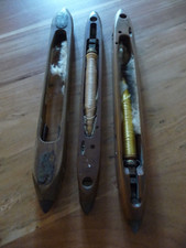 Lot de 3 navettes de métier à tisser ancien ' ref 21 )