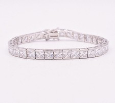 Bracelet De Tennis En Argent