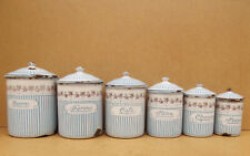 pots à épices en tôle émaillée série BB Guirlande de roses France