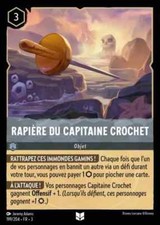 Carte Lorcana Chapitre 3 - Rapière du Capitaine Crochet 199/204 ⭐️ FOIL ⭐️