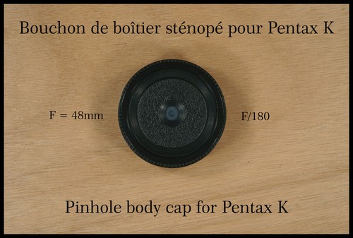 Bouchon modifié sténopé - , /