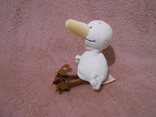 Doudou oiseau blanc Noukie's 15 cm Mini peluche