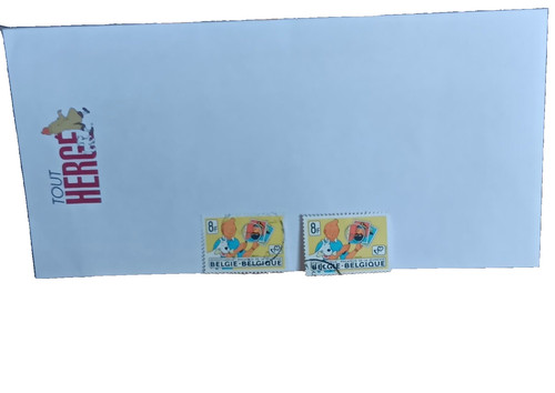 Hergé enveloppe timbres - +,