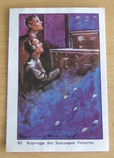 1953   # 90  REPERAGE DES SOUCOUPES VOLANTES  CHOCOLAT  COOP   IMAGE  ORIGINALE