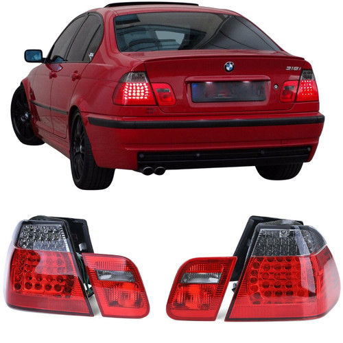 Feux arrieres led rouge noir - feux,