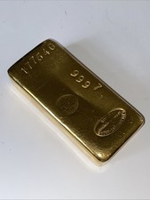 Lingot d’or Factice Caplain Saint André 451 Gr.   8,3 x 3,8 cm
